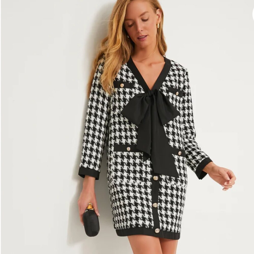 Pomander Place Coco Tweed Bow Dress in Small